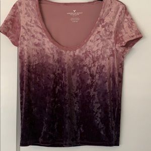 Crushed Velvet American Eagle Top *FINAL PRICE*